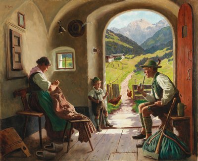 Um dia de verão no Tirol de Emil Rau